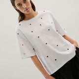 Renee Circle T-Shirt - Bright White