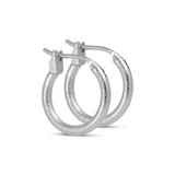 Sinead Hoop Earrings - Silver