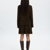 Lulu Brushed Knit Keyhole O-Neck