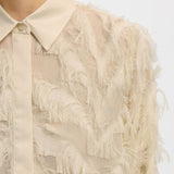 Myline Fluffy Shirt- Yellow