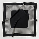 No 2. Black Silk Scarf - 90CM