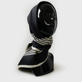 No 2. Black Silk Scarf - 90CM