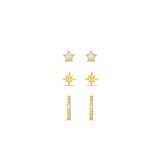 Pave Starburst and Opal 3 Pack