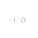 Cupid Hoops- Silver