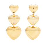 Triple Heart Earring