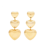 Triple Heart Earring