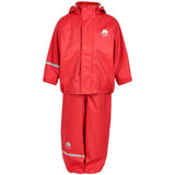 CeLaVi- Basic Rainwear Set- Solid PU Red