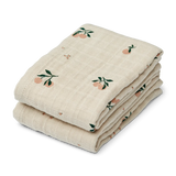 LEWIS MUSLIN CLOTH 2-PACK - PEACH