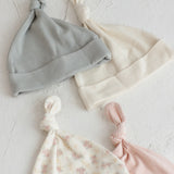 Knotted baby hat - Natural (0-6m)