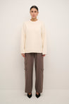 Karina O Neck Pullover - Cream