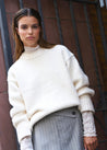 Karina O Neck Pullover - Cream