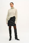 The Leather Skirt - Black