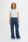 Malo Wide Leg Jeans - Medium Blue