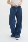 Malo Wide Leg Jeans - Medium Blue