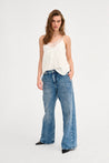 Estelle Lace Strap Top - White