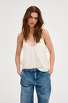 Estelle Lace Strap Top - White