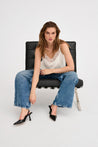 Estelle Lace Strap Top - White
