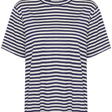 Lisa Striped T-shirt- Navy
