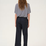 Lisa Striped T-shirt- Navy