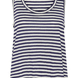 Lisa Striped Top- Navy