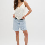 Lucy High Shorts- Medium Blue