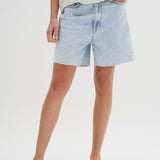 Lucy High Shorts- Medium Blue
