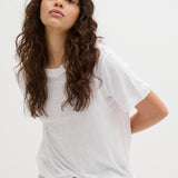 Lisa Linen T-Shirt - White
