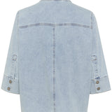 Lara Boxy Blouse - Light Blue