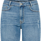 Lucy High Shorts- Medium Blue