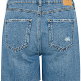 Lucy High Shorts- Medium Blue
