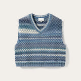 Gio Knit Vest - Sky Blue Mix