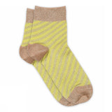 Elisa Glitter Socks - Celery Green