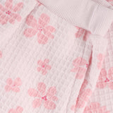 Pink Flower Sweat Shorts