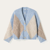 Lai Knit Cardigan - Sky Blue mix