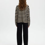 Stripped Knit Cardigan