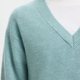 Cille V Neck - Blue Glow