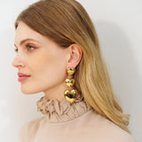 Triple Heart Earring