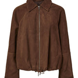 Noel Suede Leather Brown Jacket