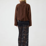 Noel Suede Leather Brown Jacket