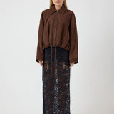Noel Suede Leather Brown Jacket