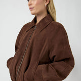 Noel Suede Leather Brown Jacket