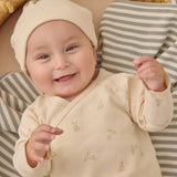 Knotted baby hat - Natural (0-6m)