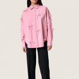 Joa Bow Shirt- Pink