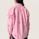 Joa Bow Shirt- Pink