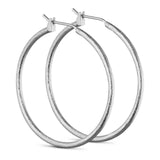 Ellie Large Hoop - Silver