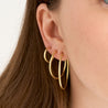 Dee Brushed Earrings - Gold
