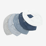 Dark Blue Bandana Bib - 5 Pack