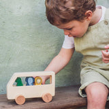 Wooden Animal Bus