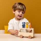Wooden Animal Bus