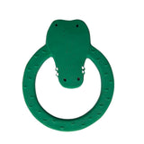 Natural Rubber Round Teether - Mr Crocodile